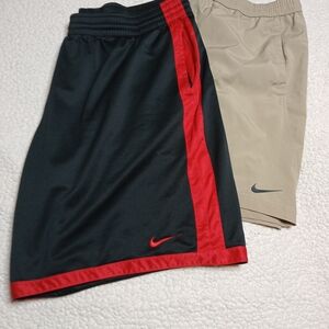 Nike Shorts Bundle XXL Dri-Fit Black Tan 2 Pair